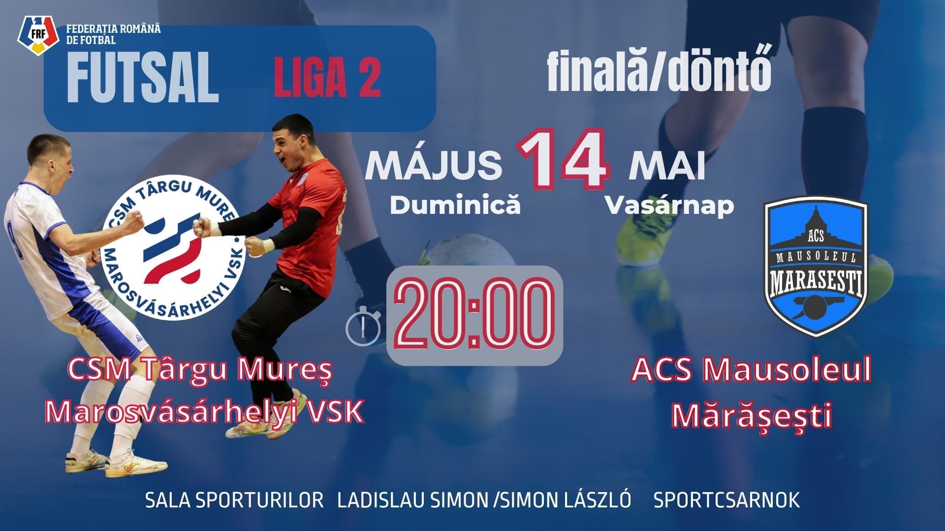 CSM Târgu Mureș joacă, astăzi, promovarea în Liga 1 la futsal CSM Târgu Mureș joacă, astăzi, promovarea în Liga 1 la futsal