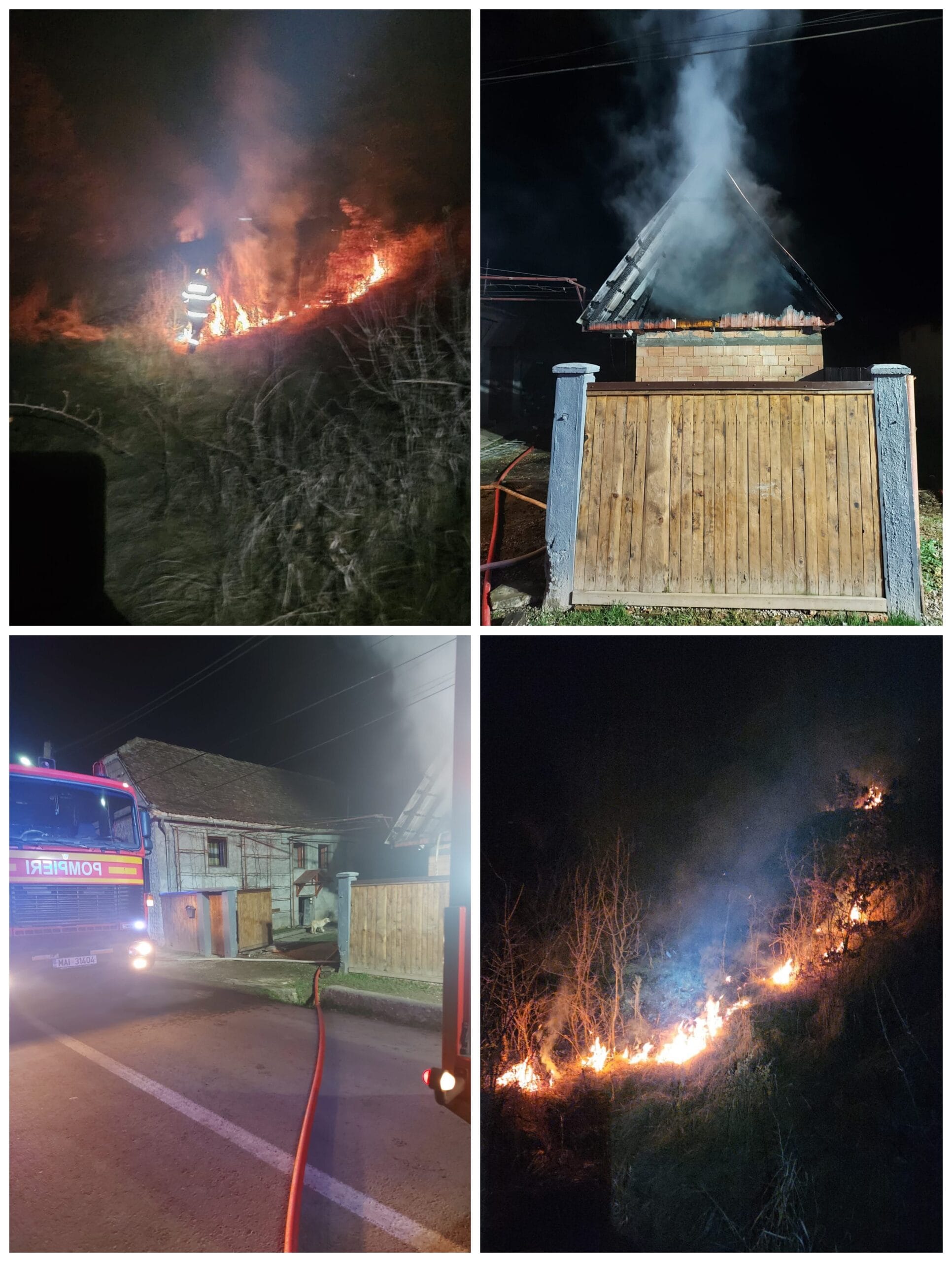 Noaptea incendiilor in Brancovenesti si Danes Noaptea incendiilor in Brancovenesti si Danes