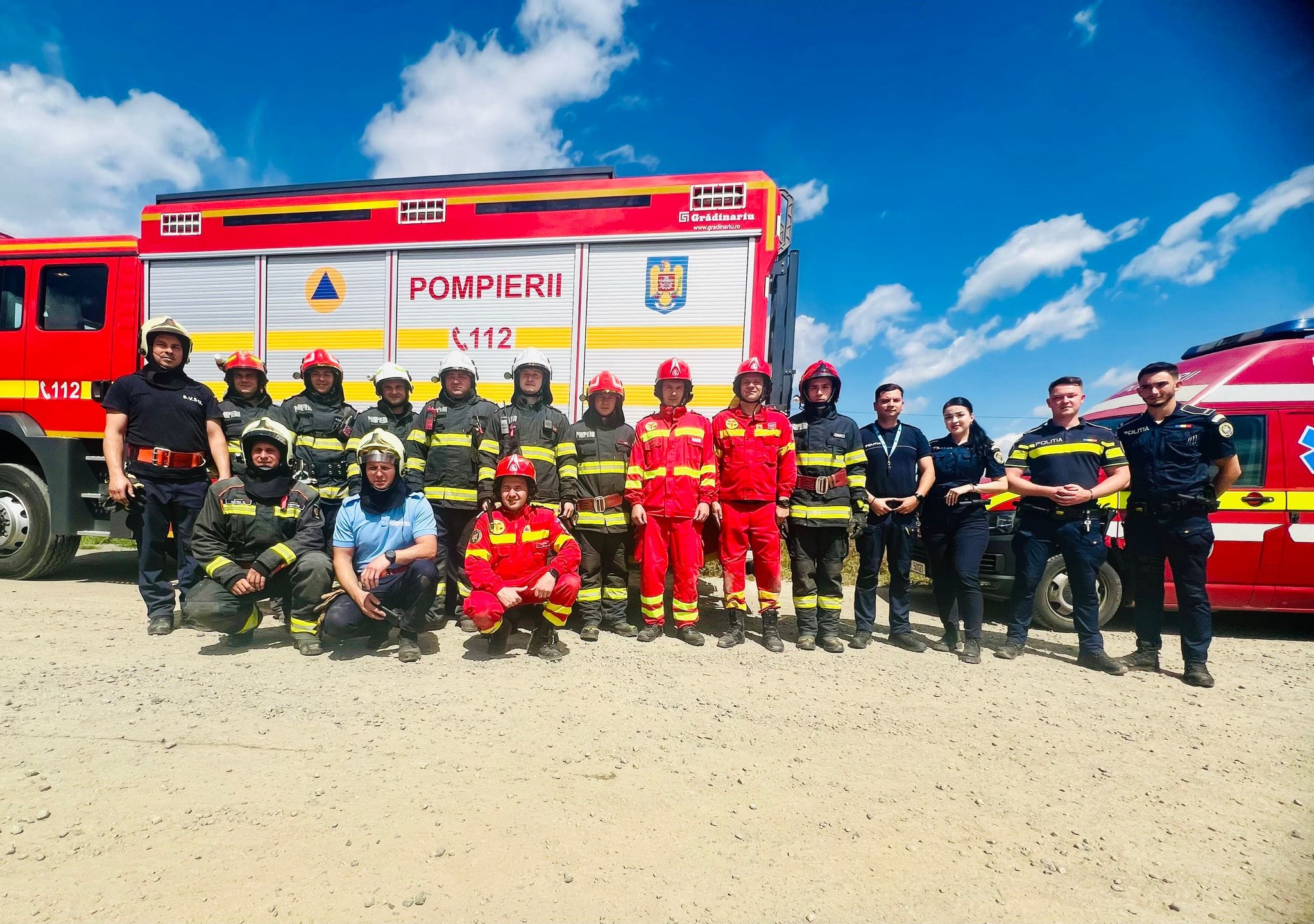 Bărbatul căzut la Iernut a fost salvat de pompieri Bărbatul căzut la Iernut a fost salvat de pompieri