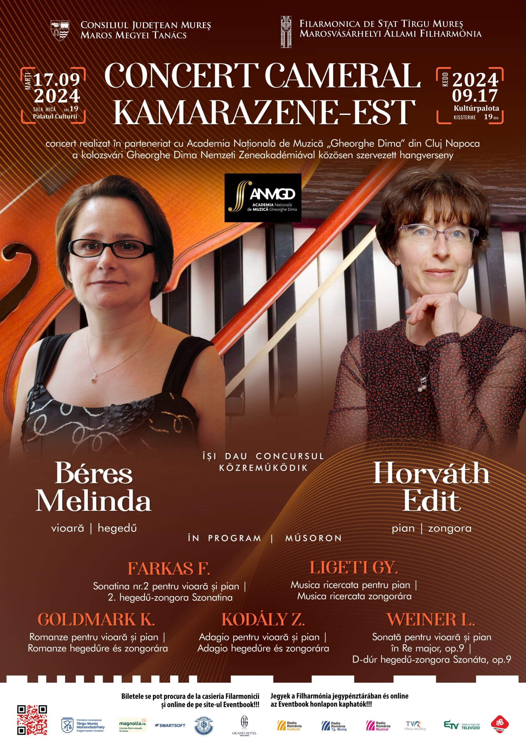 Program concerte 12, 17 septembrie 2024, Filarmonica de Stat Targu Mures Program concerte 12, 17 septembrie 2024, Filarmonica de Stat Targu Mures