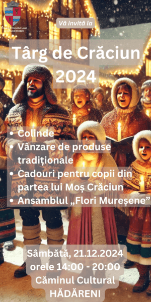 🎄✨ Primăria și Consiliul Local al Comunei Chețani vă invită la TÂRGUL DE CRĂCIUN 2024! 🎁❄ 🎄✨ Primăria și Consiliul Local al Comunei Chețani vă invită la TÂRGUL DE CRĂCIUN 2024! 🎁❄