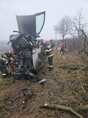Accident rutier între localitățile Breaza și Sântu Accident rutier între localitățile Breaza și Sântu