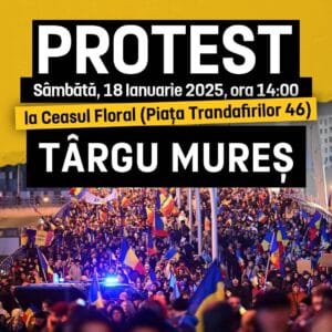 Târgu Mureș: Protest de amploare împotriva regimului – mureșenii ies în stradă! Târgu Mureș: Protest de amploare împotriva regimului – mureșenii ies în stradă!