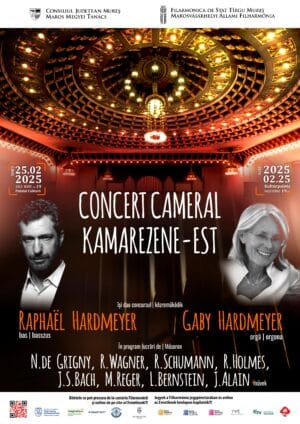 Muzică de excepție la Palatul Culturii: Recital de bas și orgă cu Raphaël și Gaby Hardmeyer Muzică de excepție la Palatul Culturii: Recital de bas și orgă cu Raphaël și Gaby Hardmeyer