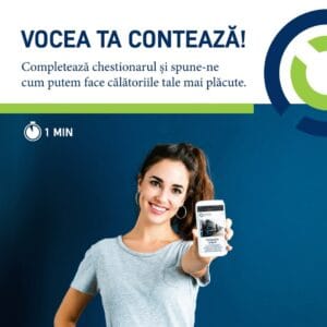 Solicităm colaborarea călătorilor pentru îmbunătățirea serviciilor noastre! Solicităm colaborarea călătorilor pentru îmbunătățirea serviciilor noastre!