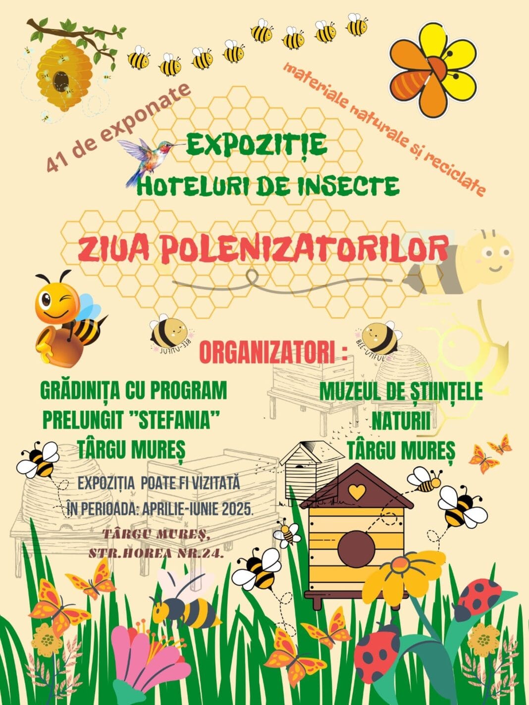 Expoziţia „Hoteluri de insecte” din cadrul Proiectului județean „Ziua Polenizatorilor”, organizat de Grădinița cu Program Prelungit Stefania Expoziţia „Hoteluri de insecte” din cadrul Proiectului județean „Ziua Polenizatorilor”, organizat de Grădinița cu Program Prelungit Stefania