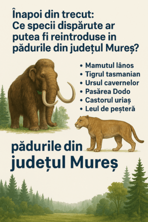 Înapoi din trecut: Ce specii dispărute ar putea fi reintroduse în pădurile din județul Mureș? Înapoi din trecut: Ce specii dispărute ar putea fi reintroduse în pădurile din județul Mureș?