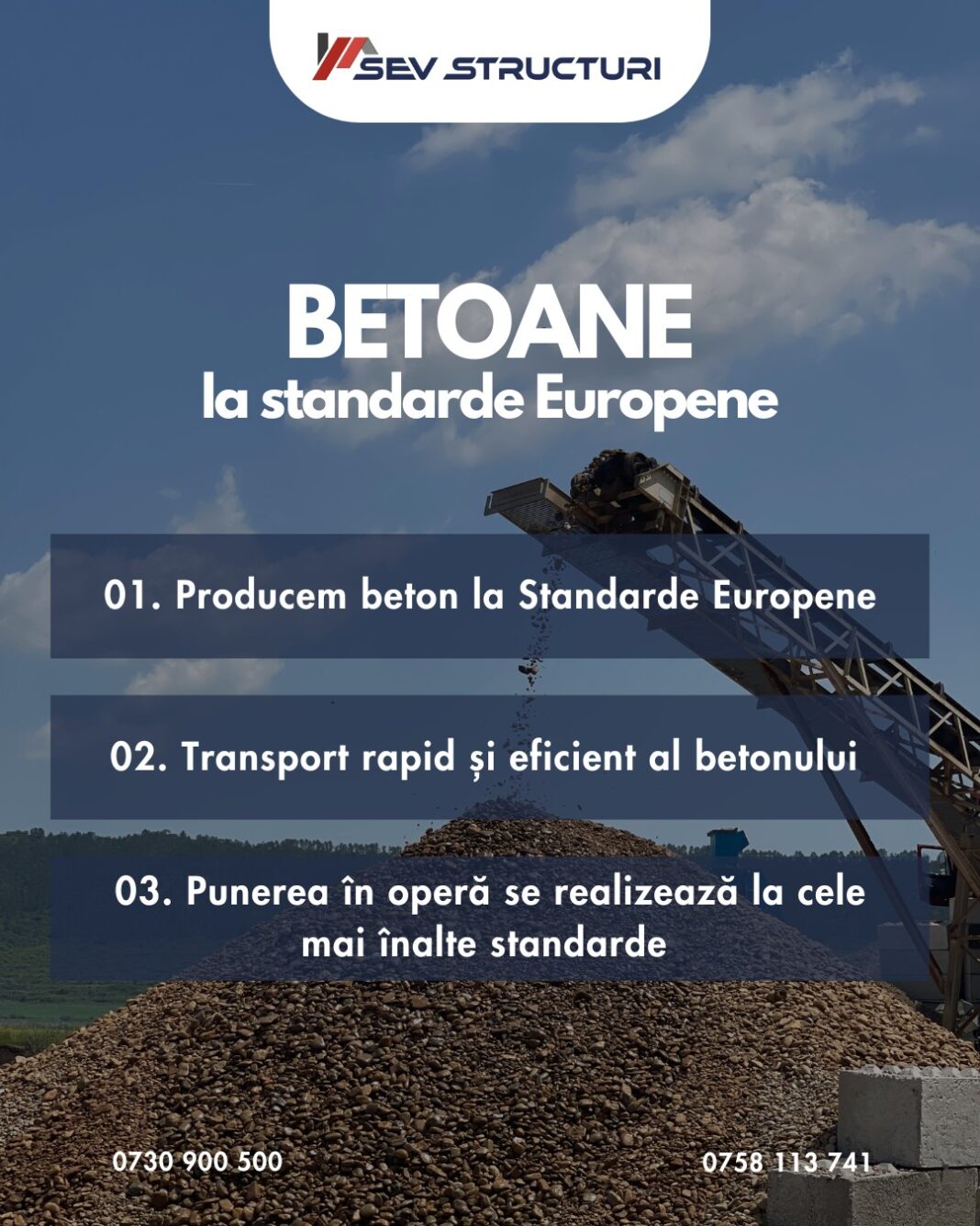SEV STRUCTURI – Etalonul calității în domeniul betoanelor din România