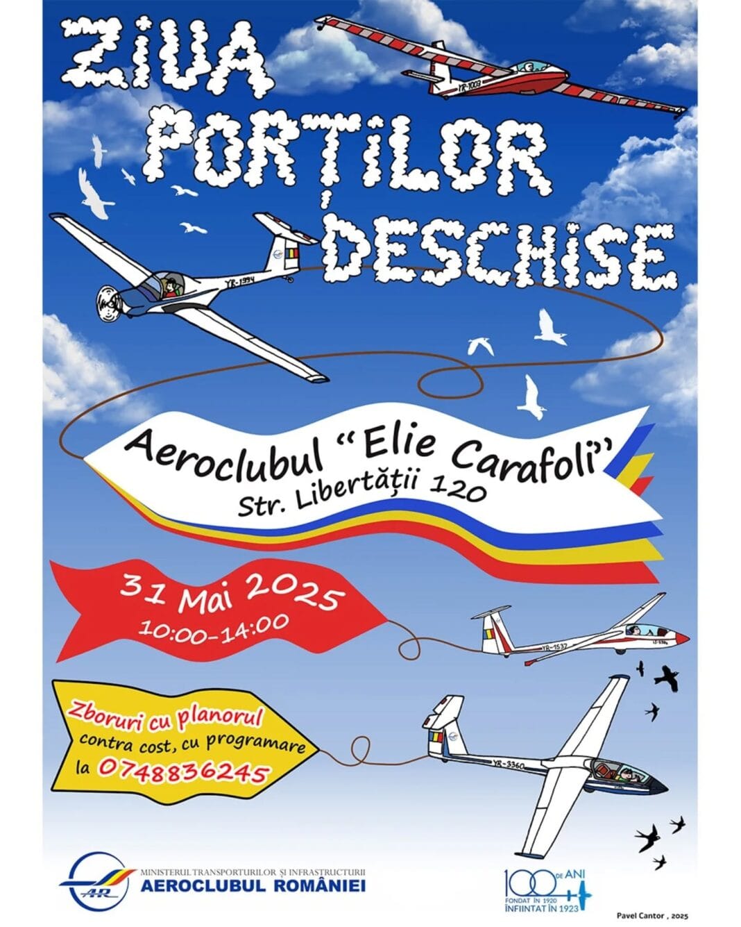 🎉 Ziua Porților Deschise la Aeroclubul „Elie Carafoli” Târgu Mureș – O invitație la înălțime! 🛩️ 🎉 Ziua Porților Deschise la Aeroclubul „Elie Carafoli” Târgu Mureș – O invitație la înălțime! 🛩️