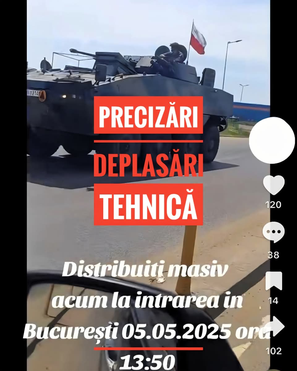 ⚠️Dezinformări în spațiul online cu privire la deplasările unei coloane de tehnică militară ⚠️Dezinformări în spațiul online cu privire la deplasările unei coloane de tehnică militară