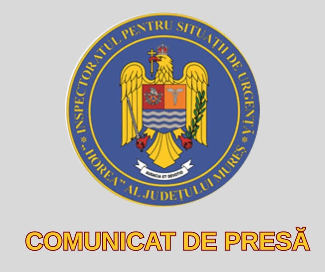 Măsuri dispuse în contextul avertizărilor hidrologice și meteorologice la nivelul județului Mureș Măsuri dispuse în contextul avertizărilor hidrologice și meteorologice la nivelul județului Mureș
