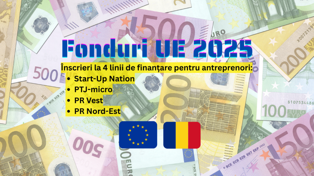 Fonduri Europene 2025: Patru linii de finanțare deschise pentru micii antreprenori români Fonduri Europene 2025: Patru linii de finanțare deschise pentru micii antreprenori români