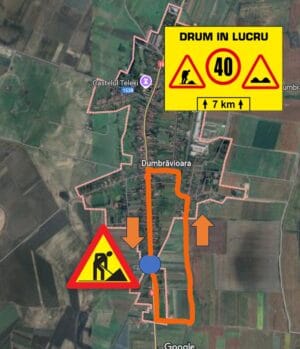 ❗RESTRICȚII DE CIRCULAȚIE PE DN15 – TRAFIC DEVIAT LA DUMBRĂVIOARA! ❗RESTRICȚII DE CIRCULAȚIE PE DN15 – TRAFIC DEVIAT LA DUMBRĂVIOARA!