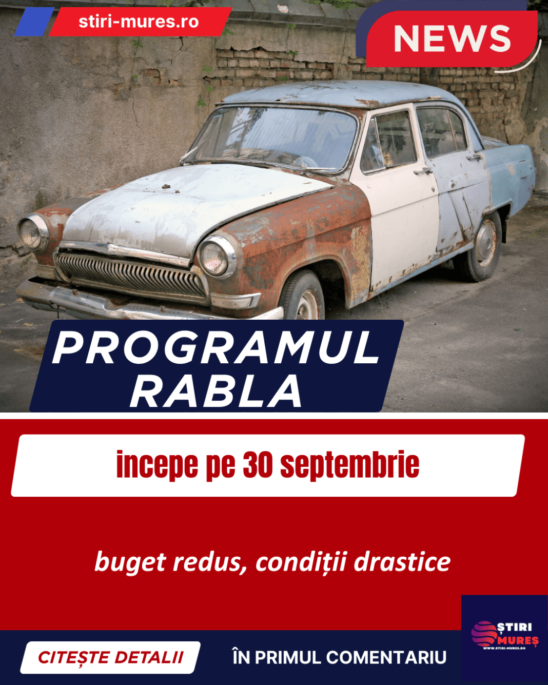 Programul Rabla 2025: Start pe 30 septembrie Programul Rabla 2025: Start pe 30 septembrie