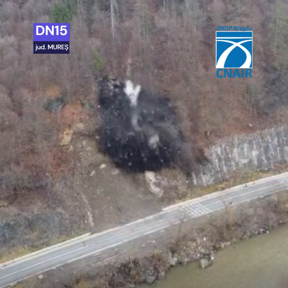 Detonare reușită pe Valea Mureșului – zona a fost pusă în siguranță!