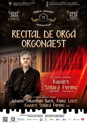 Două seri de excepție la Filarmonica de Stat Mureș: recital de orgă și concert cameral aniversar Mozart Două seri de excepție la Filarmonica de Stat Mureș: recital de orgă și concert cameral aniversar Mozart