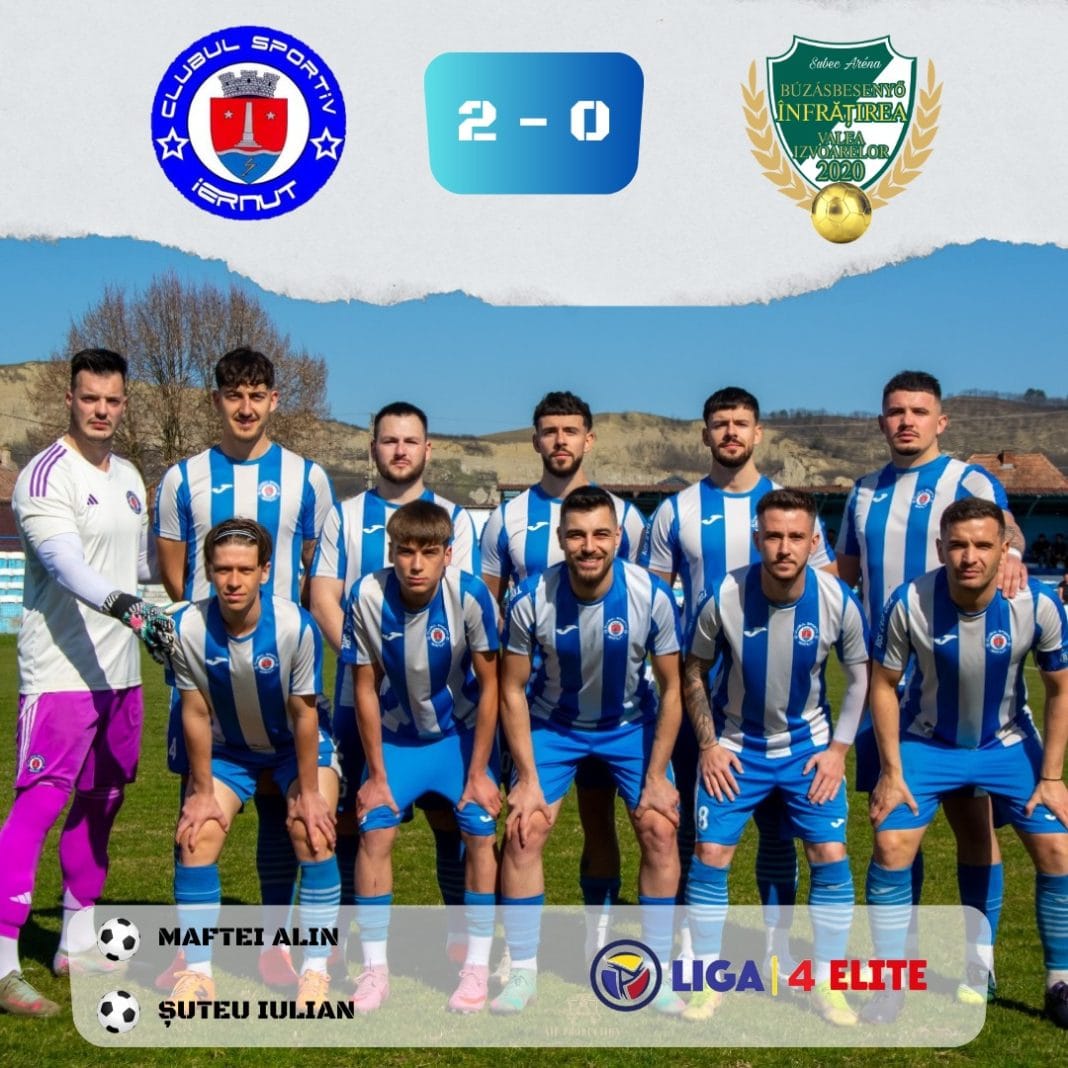 Retur spectaculos în Liga 4 Elite Mureș! CS Iernut câștigă, Vulturii Tg. Mureș fac spectacol, iar clasamentul se încinge Retur spectaculos în Liga 4 Elite Mureș! CS Iernut câștigă, Vulturii Tg. Mureș fac spectacol, iar clasamentul se încinge
