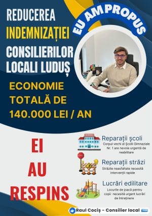 CONSILIERUL CARE A VRUT SĂ LE TAIE BANII! PROPUNERE-BOMBĂ LA LUDUȘ, RESPINSĂ ÎN 20 DE MINUTE CONSILIERUL CARE A VRUT SĂ LE TAIE BANII! PROPUNERE-BOMBĂ LA LUDUȘ, RESPINSĂ ÎN 20 DE MINUTE
