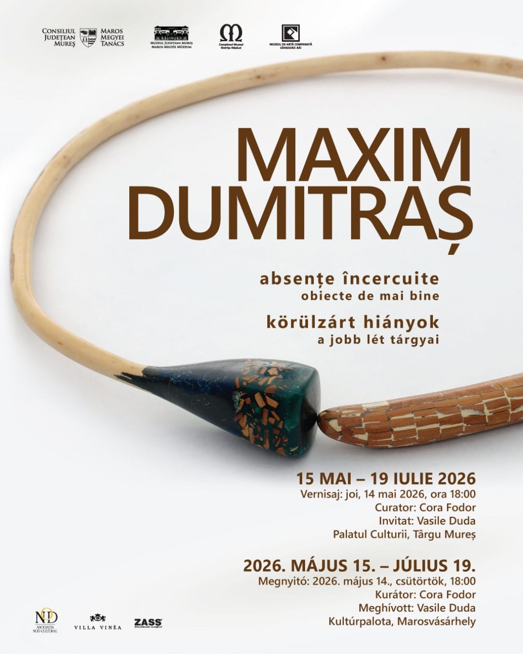 Expoziție Maxim Dumitraș la Palatul Culturii din Târgu Mureș Expoziție Maxim Dumitraș la Palatul Culturii din Târgu Mureș