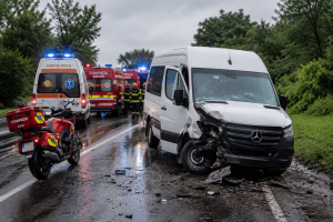 Accident cu microbuz în Mureș! Cinci victime la UPU Accident cu microbuz pe DJ 135, între Livezeni și Sânișor. Cinci victime, inclusiv trei minori, au fost transportate la UPU Târgu Mureș.