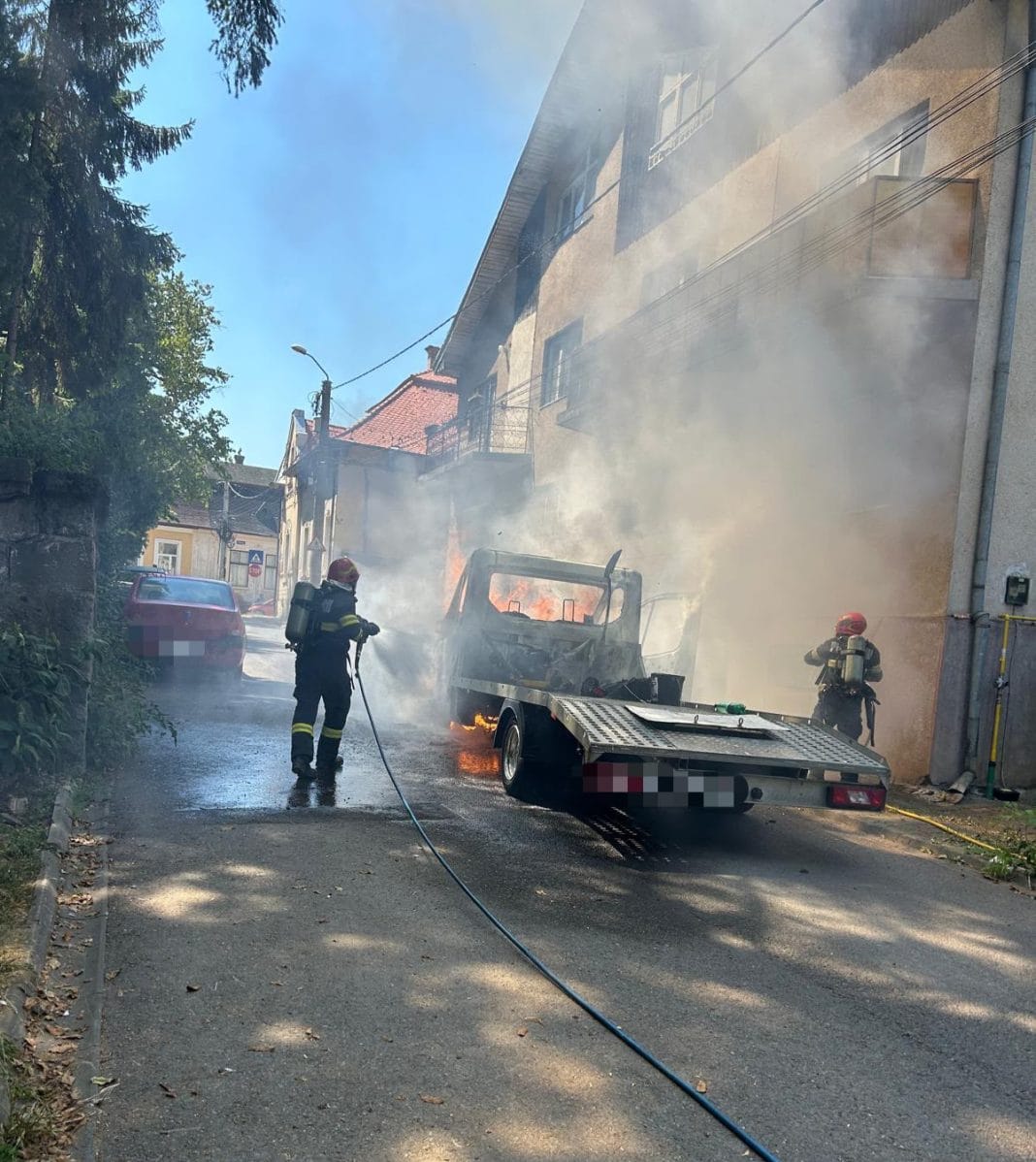 incendiu auto mures incendiu la târgu mureș